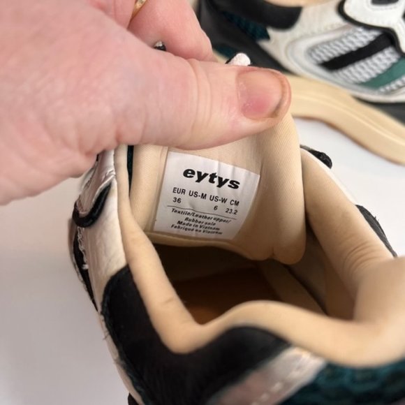 NWOT Eytys Jet Turbo Grip Running Sneaker White Sz 6 - Picture 6 of 14